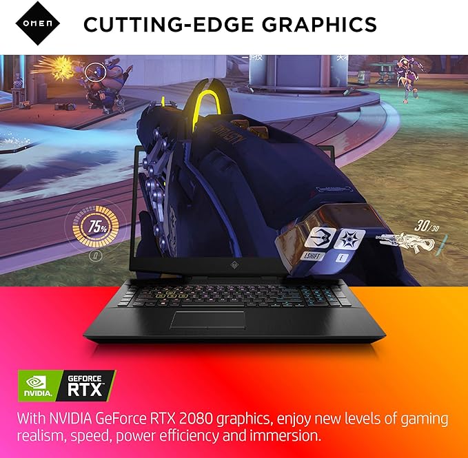 OMEN by HP 17" Gaming Laptop (Core i7 9750H/16GB/RTX 2080/1TB/144Hz) Grade A