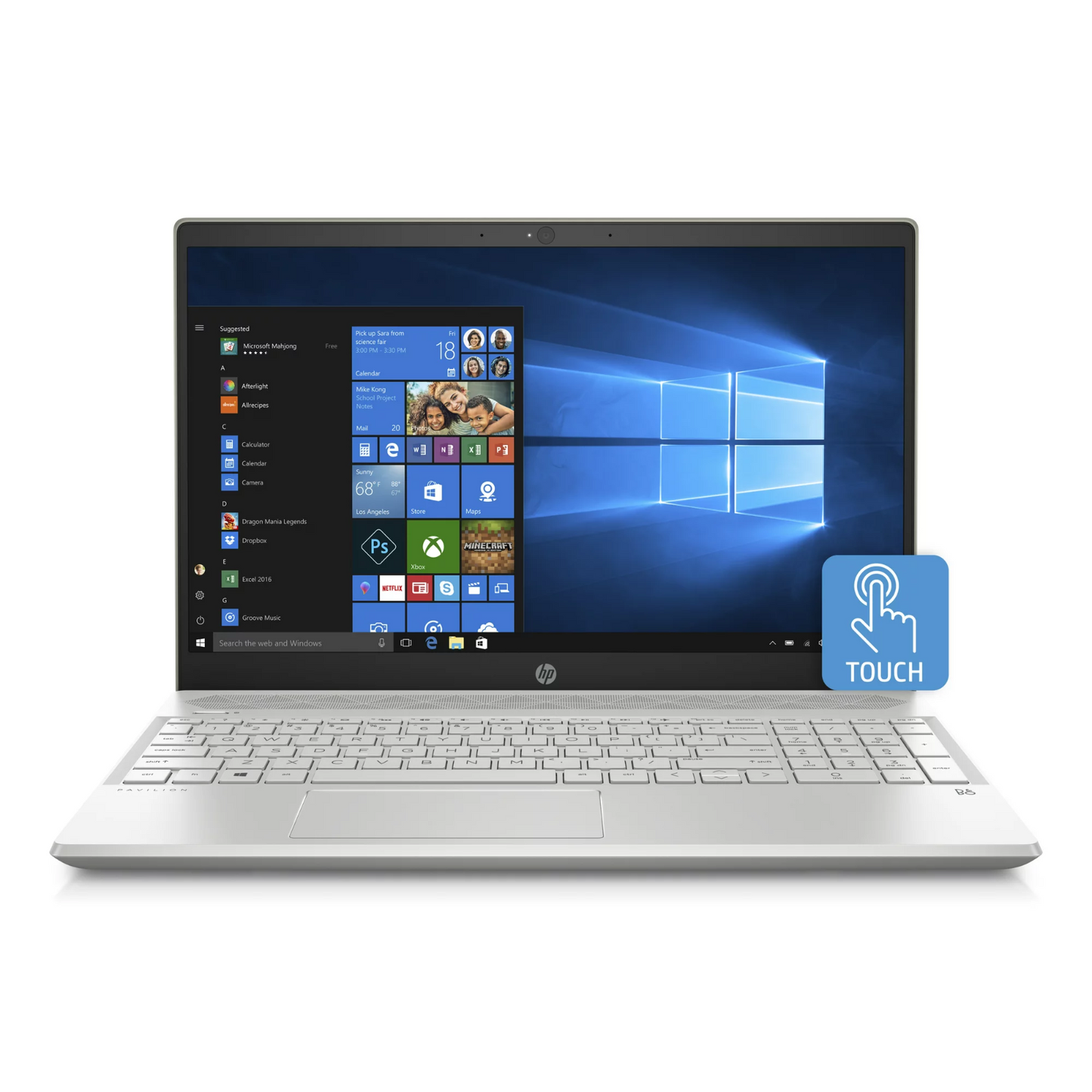 HP Pavilion 15.6" Laptop (15-cs0072wm/Core i7 8550U/12GB RAM/512GB NVME + 1TB HDD/HD Touch) Grade A