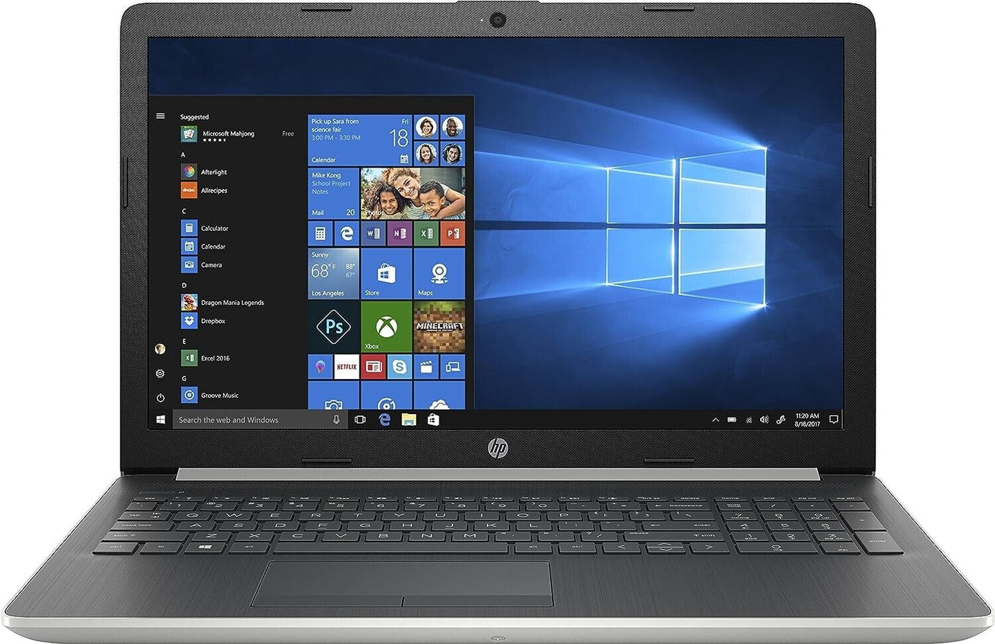 Laptop HP de 15.6" (15-da0053wm/Core i5 8250U/12GB RAM/512GB NVME + 1TB HDD/HD Touch Display) Grado A