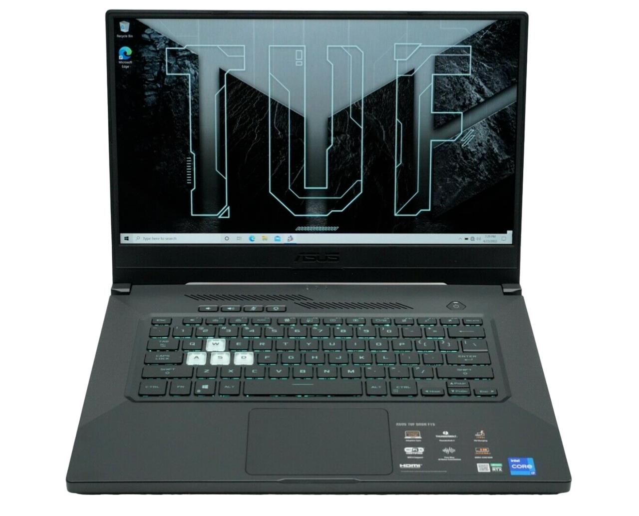 ASUS TUF Dash 15 Gaming Laptop (Core i7 11370H/16GB/RTX 3050 Ti/1TB/FHD/144Hz) Grade A