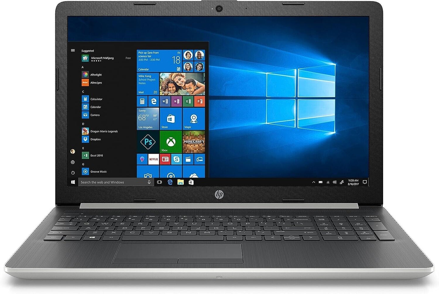 Laptop HP de 15.6" (15-da0033wm/Core i3 8130U/8GB RAM/512GB NVME + 1TB HDD/HD Touch Display) Grado A