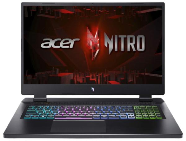 Portátil para juegos Acer Nitro 17 (Ryzen 7 7735HS/16GB D5/RTX 4050/1TB SSD/FHD/165Hz) Grado A