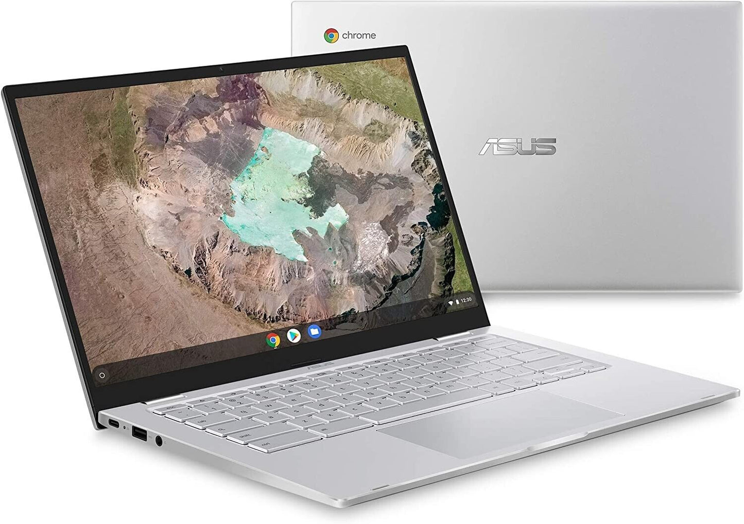 Portátil ASUS Chromebook C425 de 14" (Intel M3 8100Y/4GB/128GB/FHD IPS/Sliver) Grado A