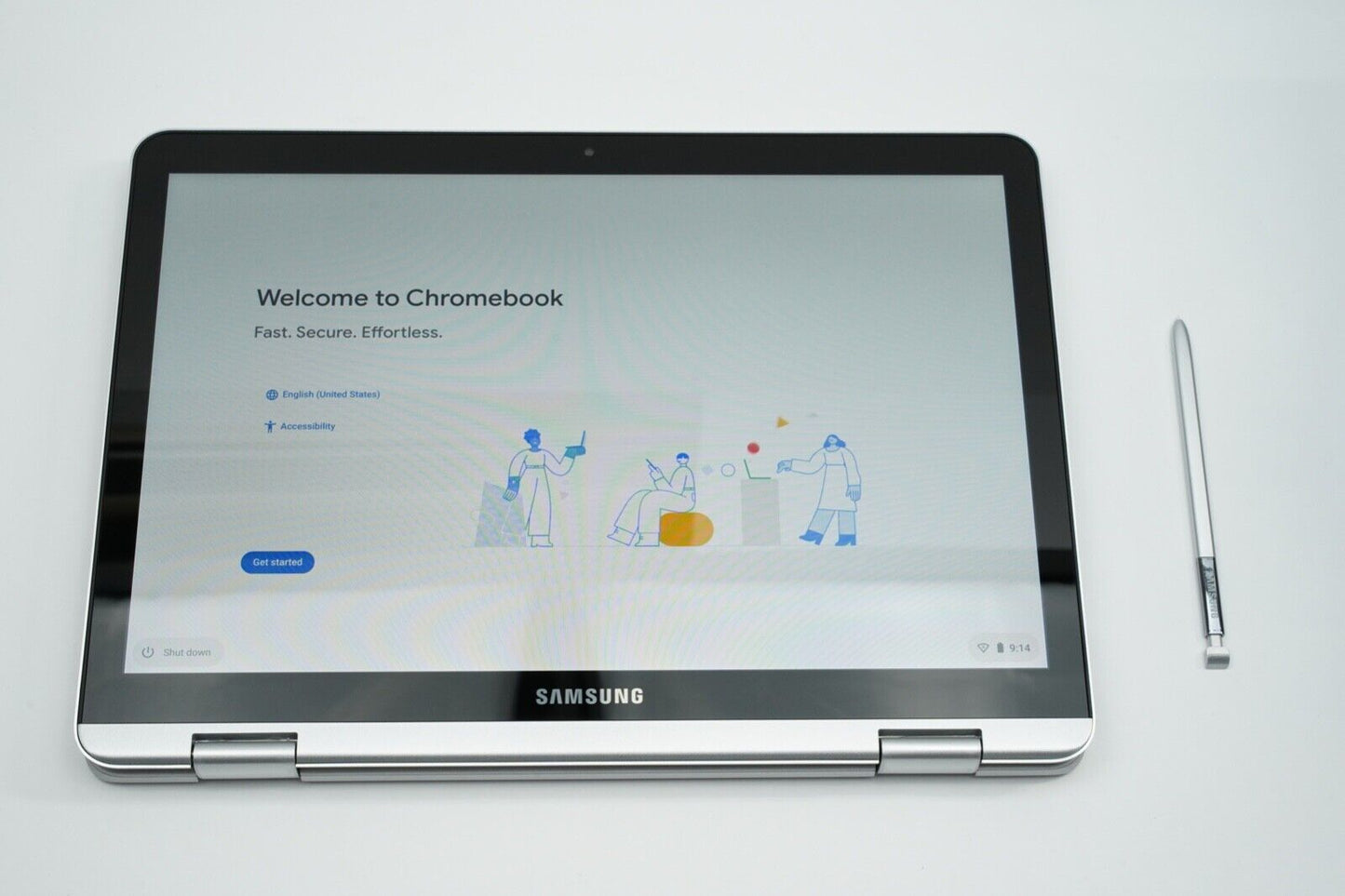 Samsung Chromebook Plus V2 2-in-1 Laptop (Intel 3965Y/4GB/64GB/FHD/Stylus) Grade A