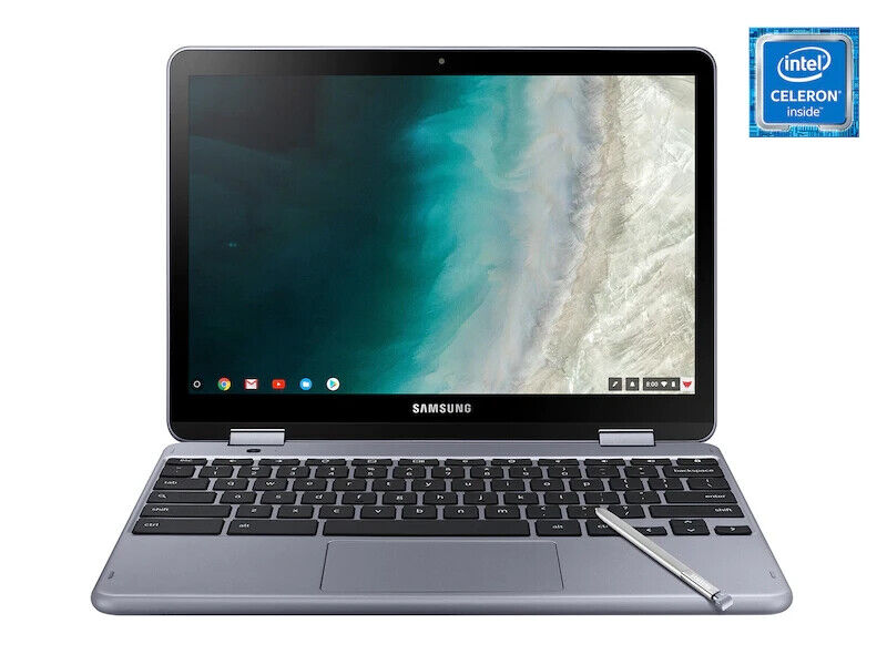 Portátil Samsung Chromebook Plus V2 2 en 1 (Intel 3965Y/4GB/32GB/FHD/Stylus/Sliver Grado A