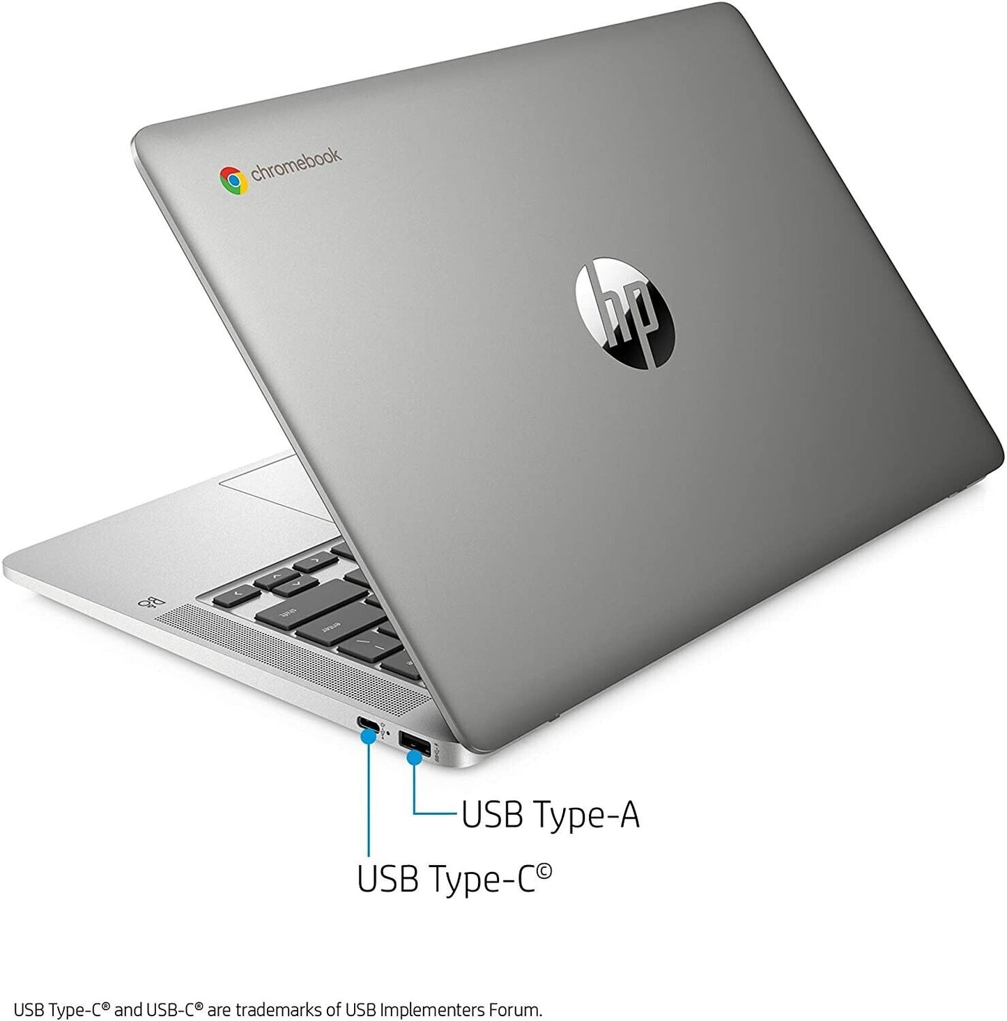 Computadora portátil HP Chromebook 14 2020 (Intel Pentium N5000 de 4 núcleos/4 GB de RAM/Intel HD/64 GB) Grado A