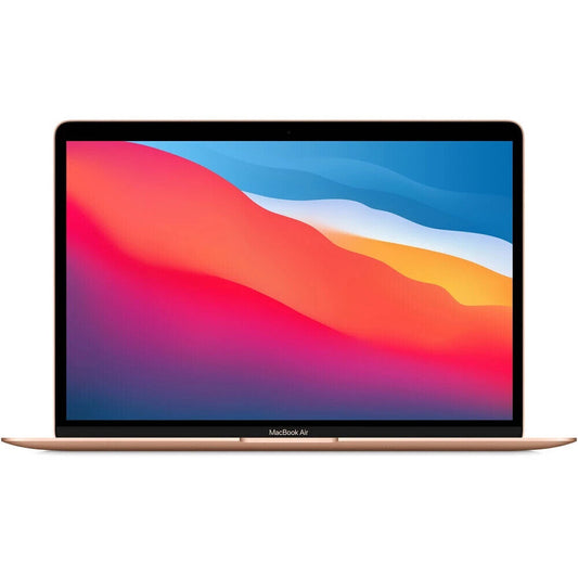 Apple MacBook Air M1 Chip 13.3" Laptop (8GB RAM/256GB Storage/Gold/MGND3LL/A) Grade A