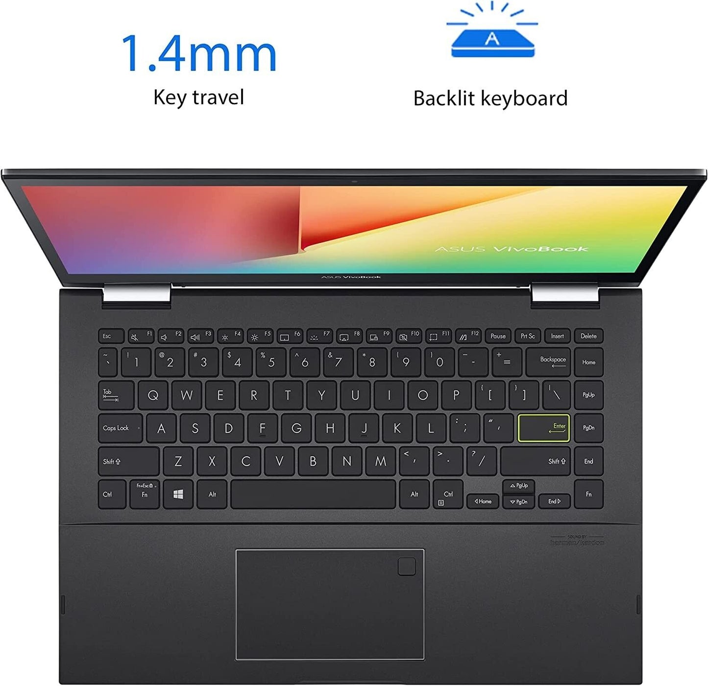 ASUS VivoBook Flip 14" 2-in-1 Laptop (i3-1115G4/4GB/Intel UHD/128GB SSD/FHD/IPS) Grade A