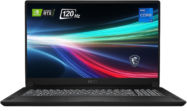 MSI Creator 17 Content Creation Laptop Core i7 11800H/16GB/RTX 3060/1TB/4K/120Hz Grade A