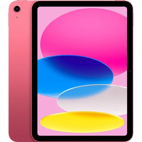 Apple iPad 2022 de 10.ª generación, 10,9 pulgadas (solo Wi-Fi/64 GB/iPadOS/rosa/MPQ33LL/A) Grado A