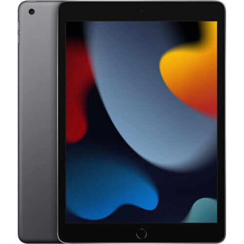 Apple iPad 2021 de 9.ª generación, 10,2 pulgadas (solo Wi-Fi/64 GB/gris/iPadOS/MK2K3LL/A) Grado A