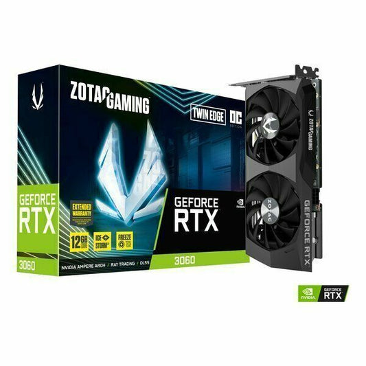 Tarjeta gráfica ZOTAC NVIDIA GeForce RTX 3060 Twin Edge OC de doble ventilador 12GB GDDR6 LHR Grado A