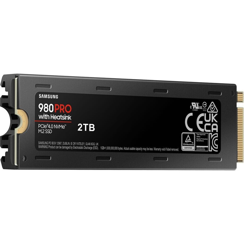 Samsung 980 PRO NVME M.2 SSD interno con disipador de calor (2TB/MZ-V8P1T0CW) Grado A