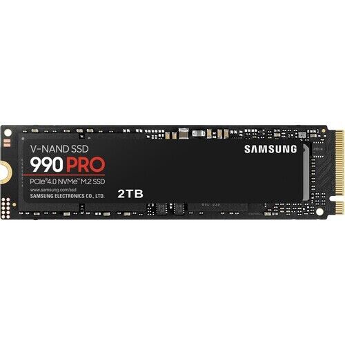 SSD interno Samsung 990 Pro (2 TB/PCIe 4.0 x 4/NVME 2.0/M.2 2280/MZ-V9P1T0B/AM) Grado A