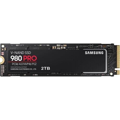 Samsung 980 Pro PCIe 4.0 x 4 NVME M.2 SSD interno (2 TB, MZ-V8P2T0B/AM) Grado A