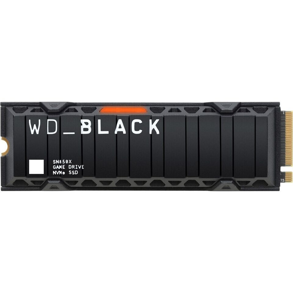 SSD interno para juegos WD Black SN850X (1 TB/PCIe 4.0 x 4/NVME/M.2 2280/disipador de calor) Grado A