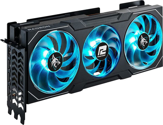 Tarjeta gráfica PowerColor HellHound AMD Radeon RX 7900 XTX 24GB GDDR6 de triple ventilador Grado A