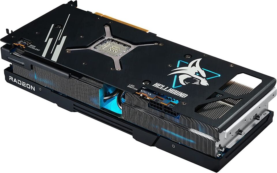 Tarjeta gráfica PowerColor HellHound AMD Radeon RX 7900 XTX 24GB GDDR6 de triple ventilador Grado A