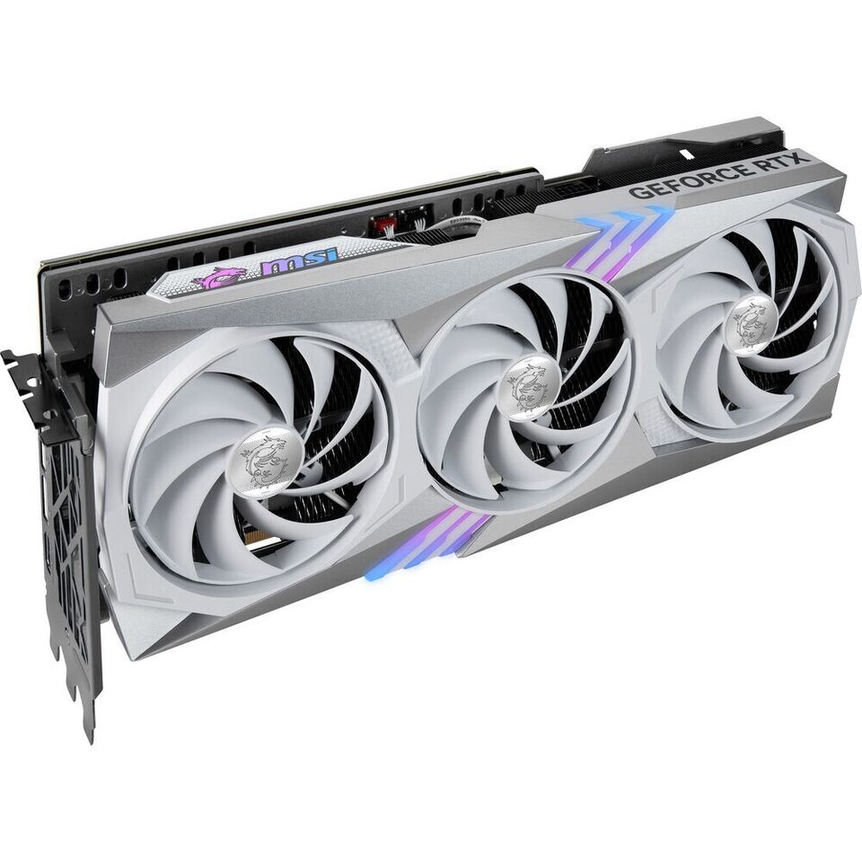 Tarjeta Gráfica MSI NVIDIA GeForce RTX 4070 Ti Gaming X TRIO Blanca 12GB GDDR6X Grado A