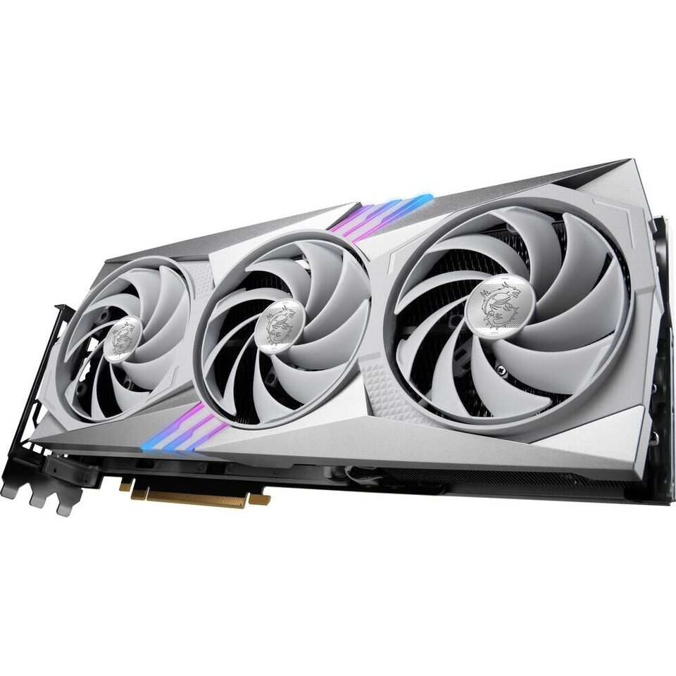 Tarjeta Gráfica MSI NVIDIA GeForce RTX 4070 Ti Gaming X TRIO Blanca 12GB GDDR6X Grado A