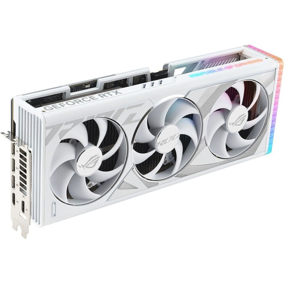 Tarjeta gráfica ASUS ROG STRIX NVIDIA GeForce RTX 4090 White Edition 24GB GDDR6X Grado A